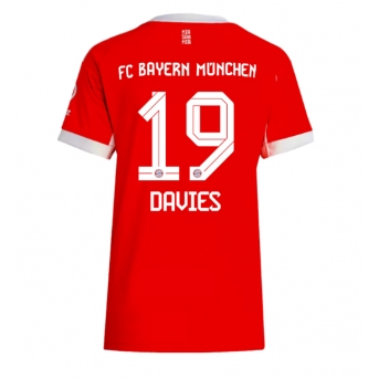 Billige Fotballdrakt Bayern Munich Alphonso Davies #19 Replika Hjemmedrakt Dame 2025-26 Kortermet